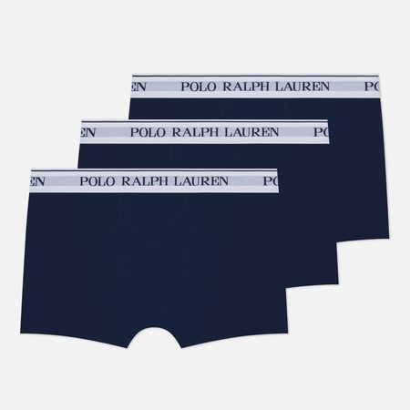 Комплект мужских трусов Polo Ralph Lauren Classic Trunk 3-Pack, цвет синий