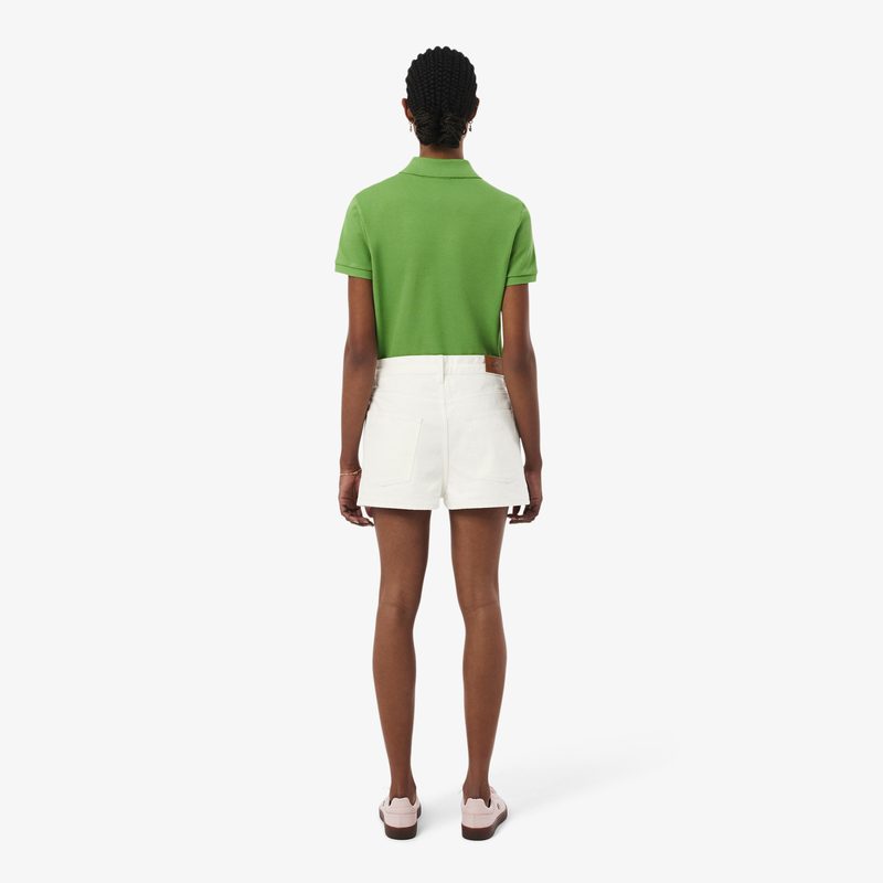 Женские джинсовые короткие шорты Lacoste 2