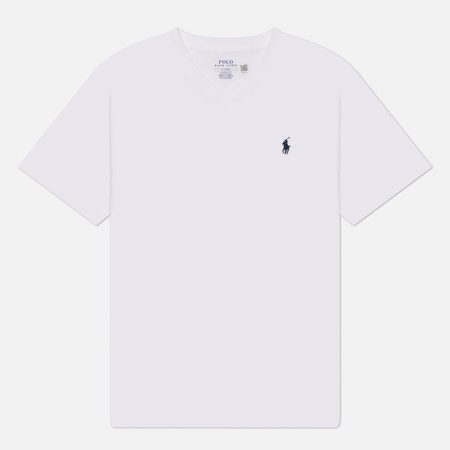 Мужская футболка Polo Ralph Lauren V-Neck Classic Fit, цвет белый
