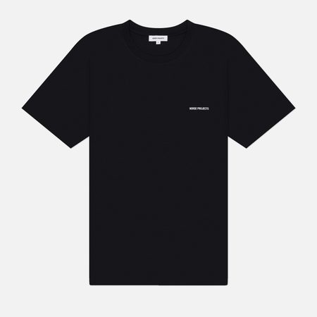 Мужская футболка Norse Projects Dyrehaven Organic Logo Print, цвет чёрный