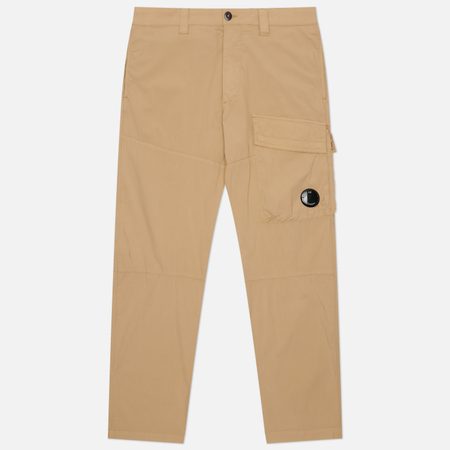 Мужские брюки C.P. Company 50 Fili Stretch Lens Cargo Regular Fit, цвет бежевый