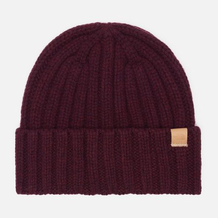 Шапка The North Face Merino Wool, цвет бордовый