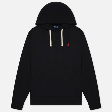 Мужская толстовка Polo Ralph Lauren Embroidered Pony Fleece Hoodie, цвет чёрный