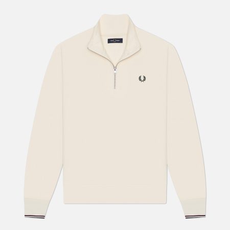 Мужская толстовка Fred Perry Half Zip, цвет бежевый