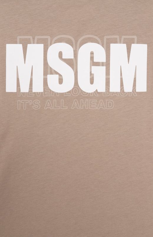 Хлопковая футболка MSGM kids 3