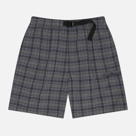 Мужские шорты thisisneverthat Belted Check, цвет синий