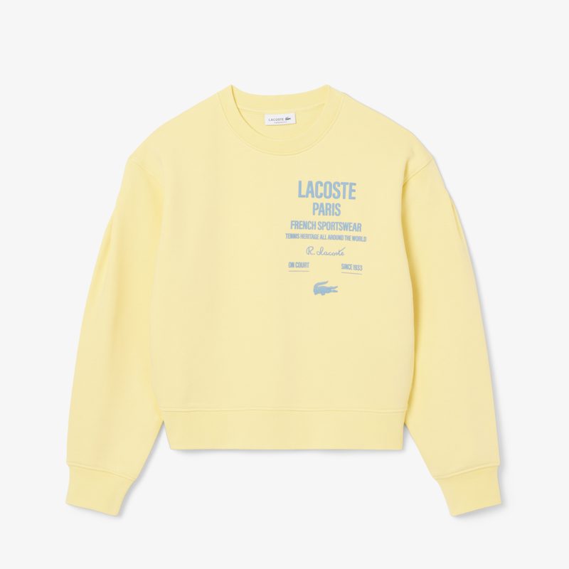 Женская толстовка Lacoste свободного кроя с плиссированным принтом 5