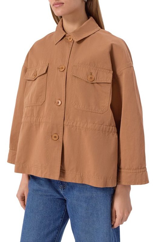 Куртка из хлопка и льна Weekend Max Mara 3