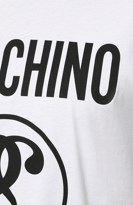 Хлопковая футболка Moschino 5