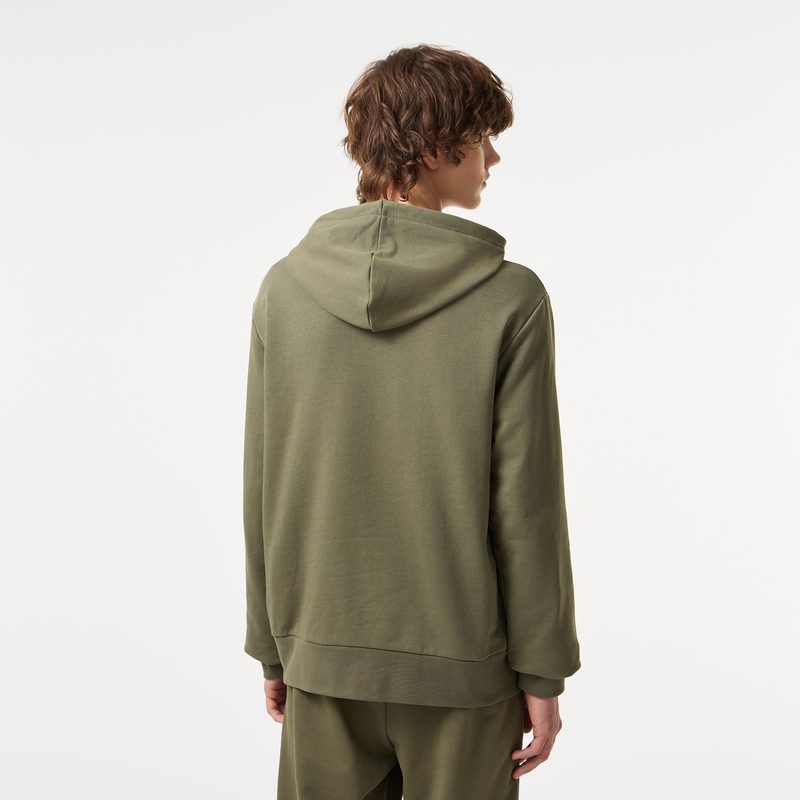 Мужская толстовка - худи Lacoste классического кроя из органического хлопка 2