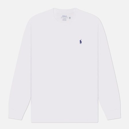 Мужской лонгслив Polo Ralph Lauren Embroidered Logo Classic Fit, цвет белый