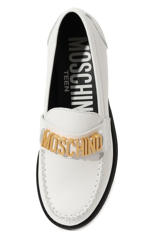 Кожаные лоферы Moschino 4