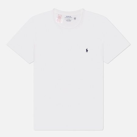 Мужская футболка Polo Ralph Lauren BCI Liquid Cotton Sleep Top Crew Neck, цвет белый