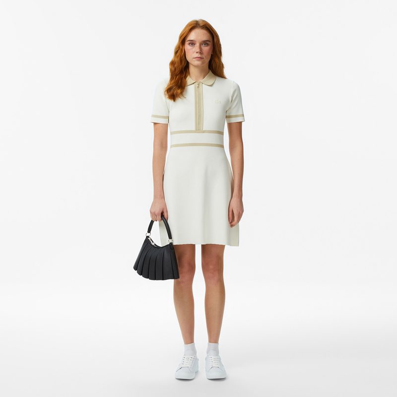 Женское платье Lacoste с короткими рукавами и молнией 5