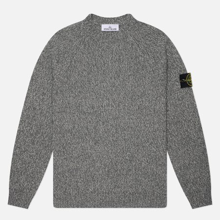 Мужской свитер Stone Island Fancy Yarn Mouline Wool, цвет серый