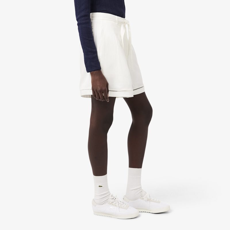 Женские шорты Lacoste из смеси льна 2