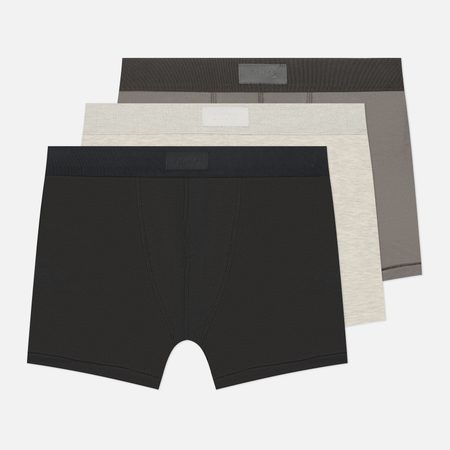 Комплект мужских трусов SKIMS Cotton 3" Boxer Brief 3-Pack, цвет комбинированный