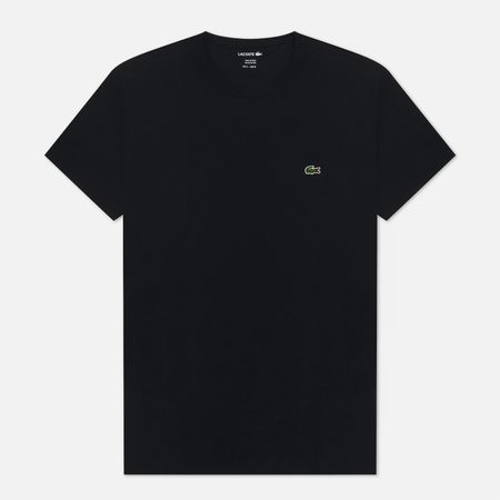 Мужская футболка Lacoste Classic Embroidered Logo, цвет чёрный