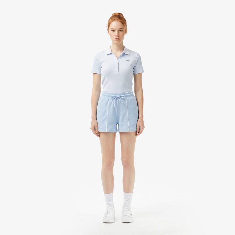 Женские хлопковые шорты Lacoste