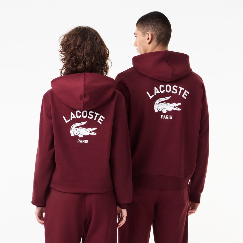 Хлопковая толстовка - худи Lacoste унисекс с капюшоном 2