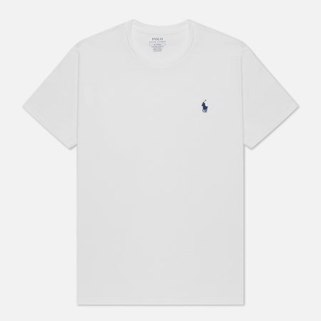 Мужская футболка Polo Ralph Lauren Custom Fit Crew Neck 26/1 Jersey, цвет белый