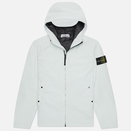 Мужская демисезонная куртка Stone Island Soft Shell-R E.Dye Primaloft, цвет голубой
