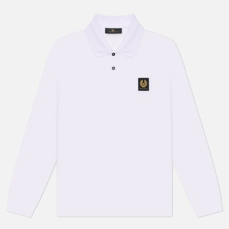 Мужской лонгслив Belstaff Polo, цвет белый