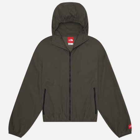 Мужская куртка ветровка The North Face TNF Red Box Packable Hooded Wind, цвет оливковый