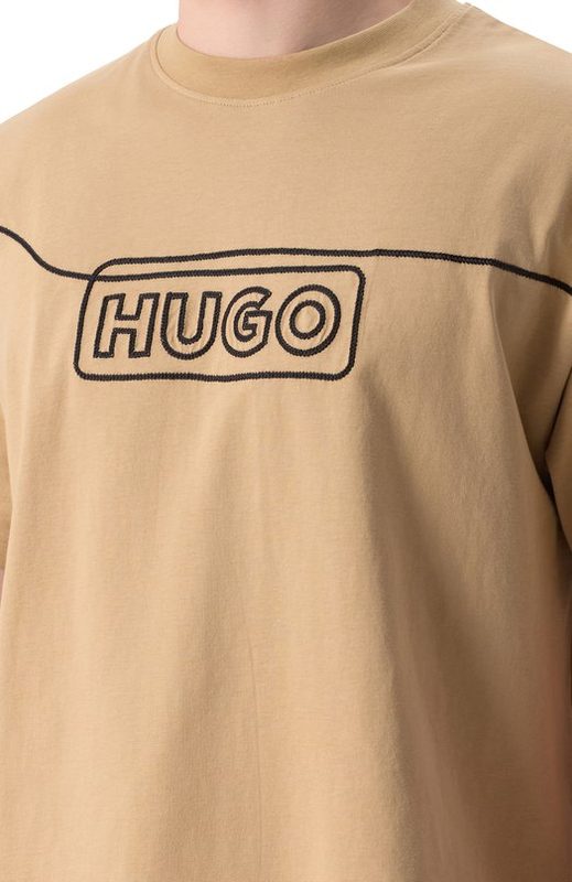 Хлопковая футболка HUGO Blue 5