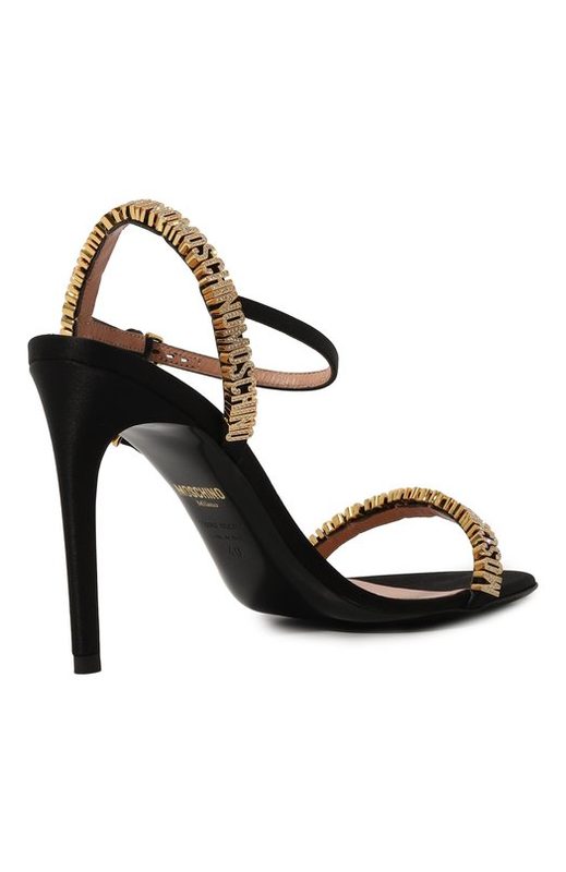 Текстильные босоножки Moschino 5