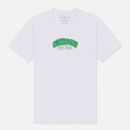 Мужская футболка maharishi Peace & Love Press, цвет белый