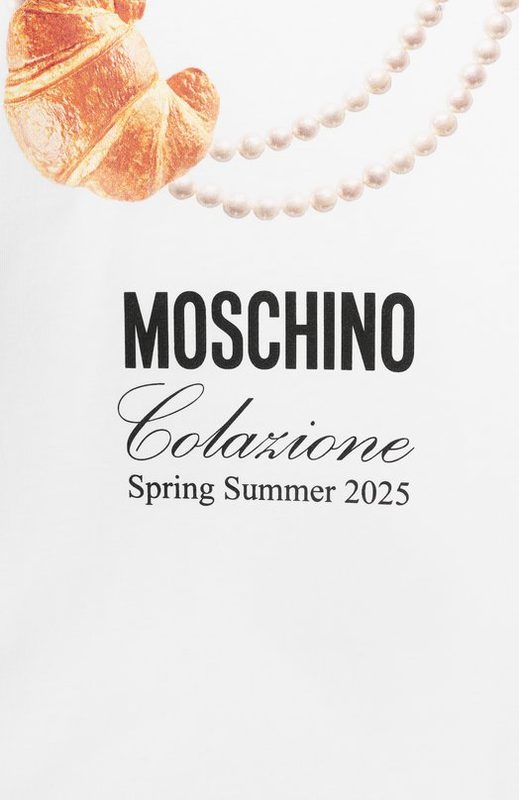 Хлопковая футболка Moschino 3