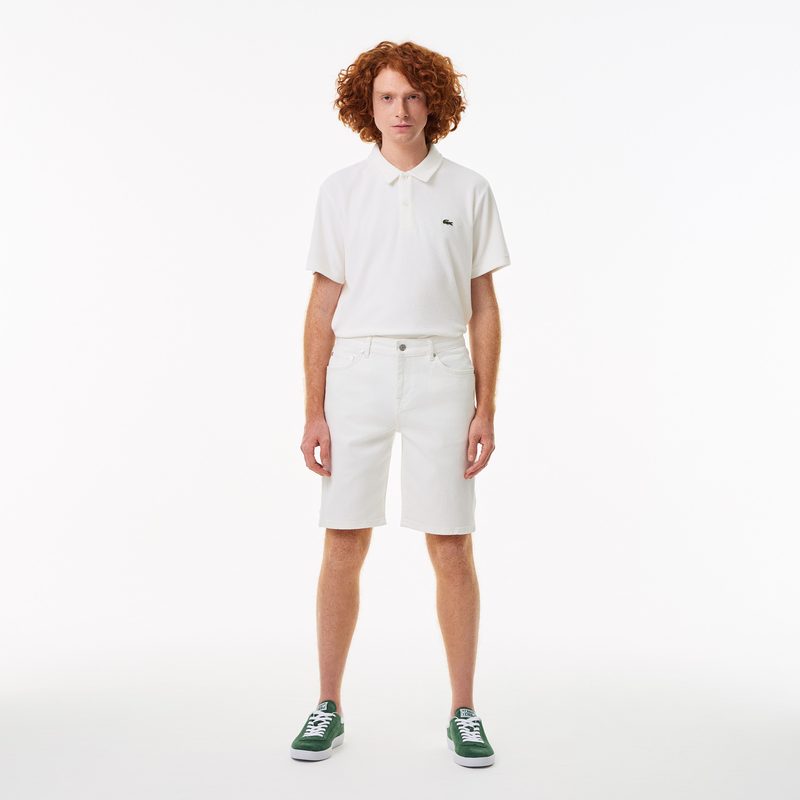 Мужские джинсовые шорты Lacoste приталенного кроя