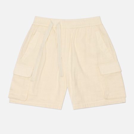 Мужские шорты maharishi Double Voile Asym Cargo, цвет бежевый