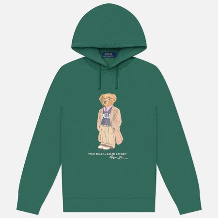Мужская толстовка Polo Ralph Lauren Polo Bear Fleece Hoodie, цвет зелёный