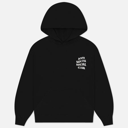 Мужская толстовка Anti Social Social Club Weathered Hoodie, цвет чёрный