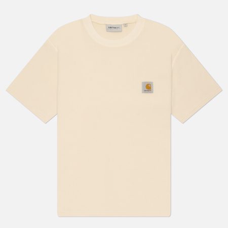 Мужская футболка Carhartt WIP Nelson Waffle, цвет бежевый