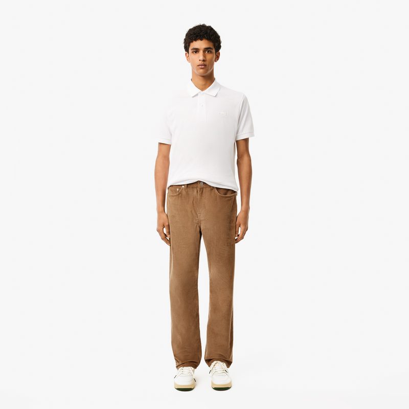 Мужские прямые вельветовые брюки Lacoste