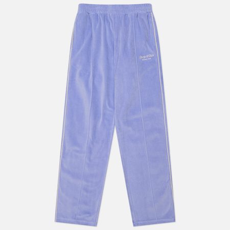 Женские брюки Sporty & Rich Script Velour Track, цвет фиолетовый