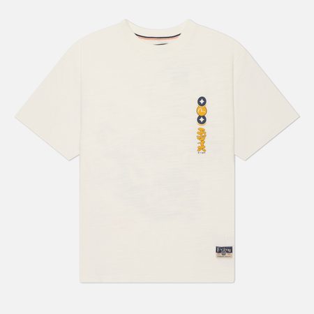 Мужская футболка Evisu Heritage Godhead & Koi Printed, цвет белый