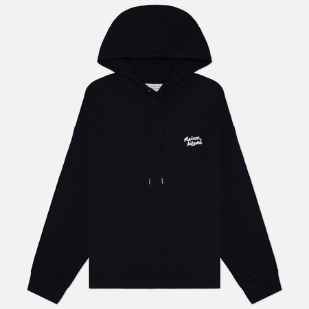 Мужская толстовка Maison Kitsune Handwriting Oversize Hoodie, цвет чёрный