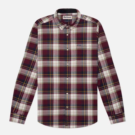 Мужская рубашка Barbour Crossfell Tailored Checked, цвет красный