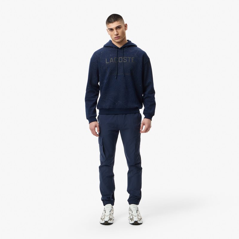 Мужской хлопковый свитшот Lacoste оверсайз 5