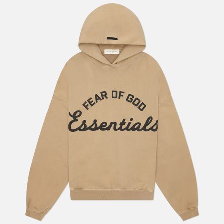 Мужская толстовка Fear of God ESSENTIALS Training 90's Hoodie, цвет бежевый