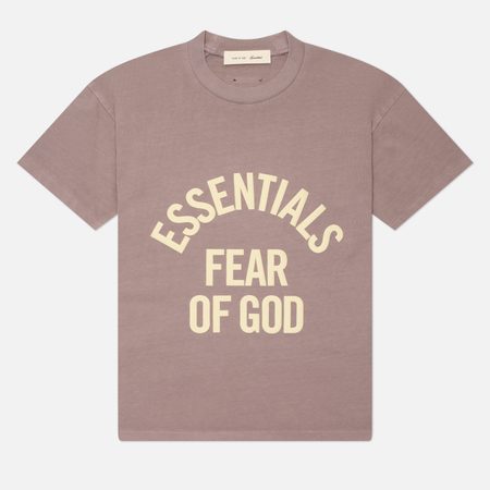 Женская футболка Fear of God ESSENTIALS Campus Classic, цвет розовый