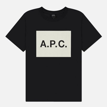 Мужская футболка A.P.C. Vignette A.P.C. GOTS, цвет чёрный