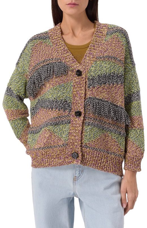 Кардиган из хлопка и шерсти Weekend Max Mara 3