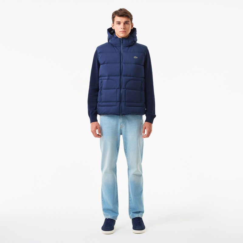 Мужской утеплённый жилет Lacoste с капюшоном 5