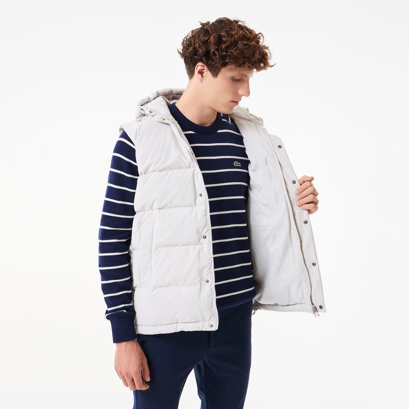 Мужской утеплённый жилет Lacoste с капюшоном 4
