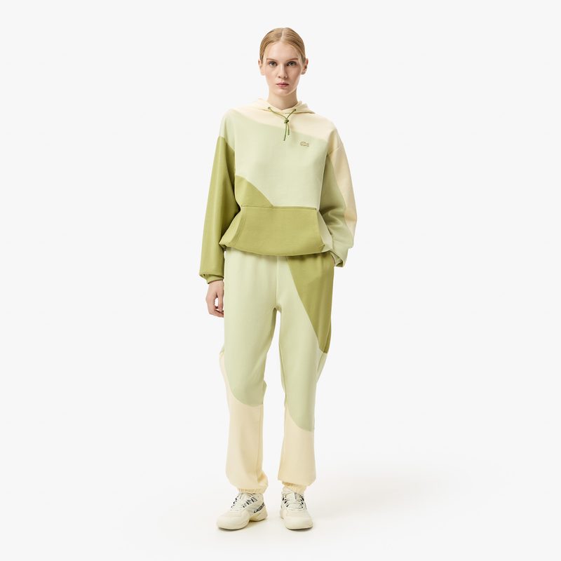 Женские хлопковые спортивные брюки Lacoste оверсайз